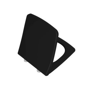 VitrA Metropole Duroplast Mat Siyah Yavaş Kapanır Slim Klozet Kapağı