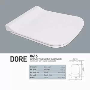 Nkp Dore Duroplast Yavaş Kapanan Klozet Kapağı 0416