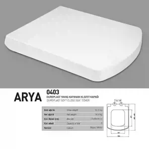 Nkp Arya Duroplast Yavaş Kapanır Klozet Kapağı 0403
