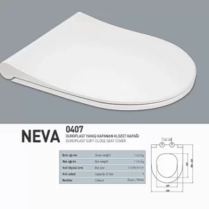 Nkp Neva Duroplast Yavaş Kapanır Klozet Kapağı 0407